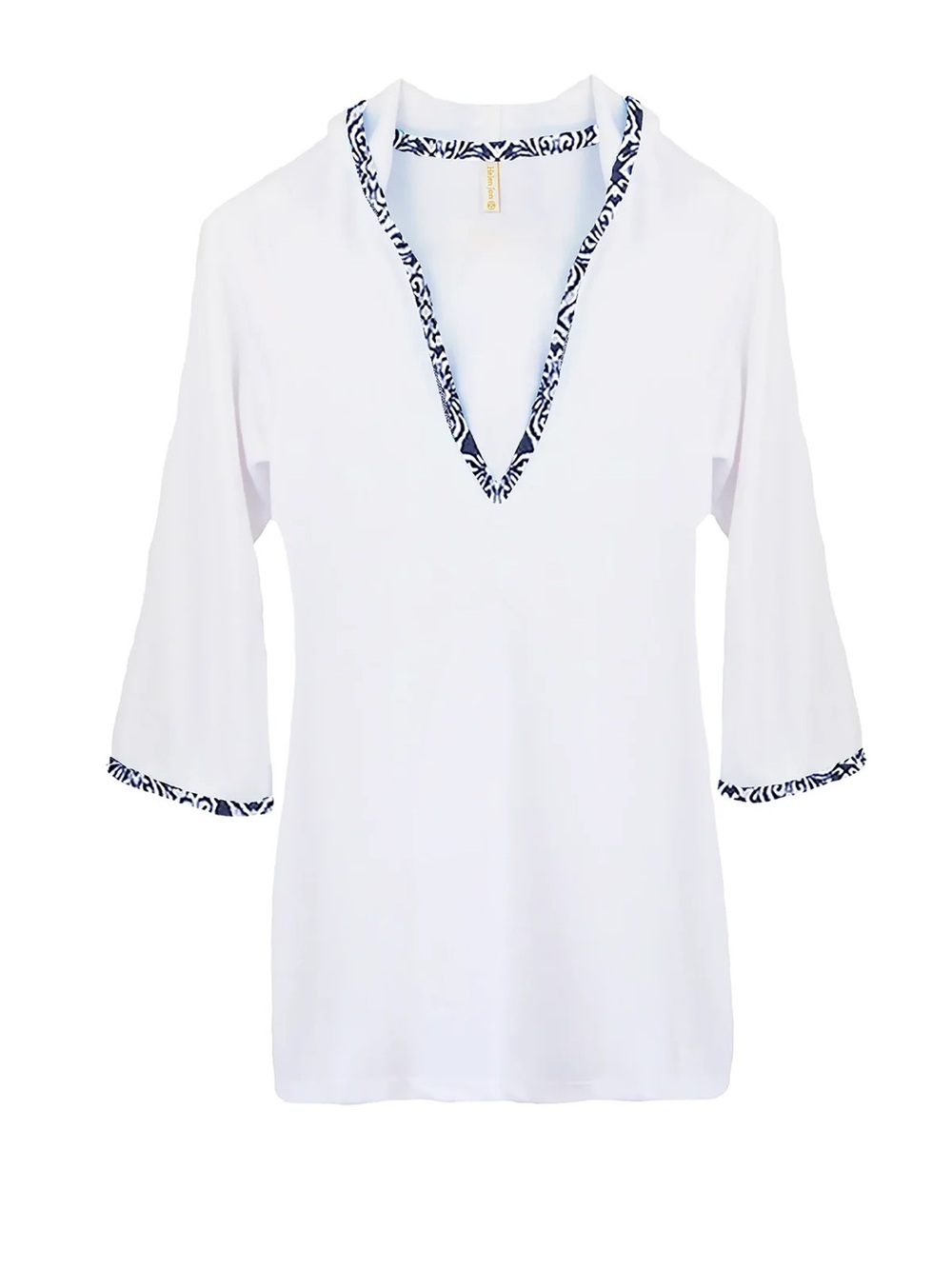 Helen Jon Hooded Terry swim coverup Tangier
